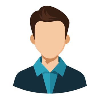 hand drawn man avatar, realistic man avatar icon illustration. vector