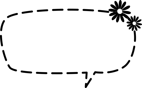 Hand draw doodle minimal speech bubble balloon, icon sticker memo keyword planner text box banner png