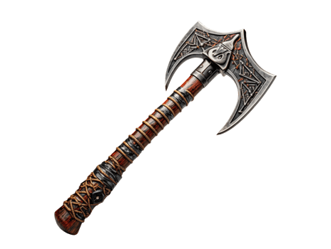 old axe isolated png