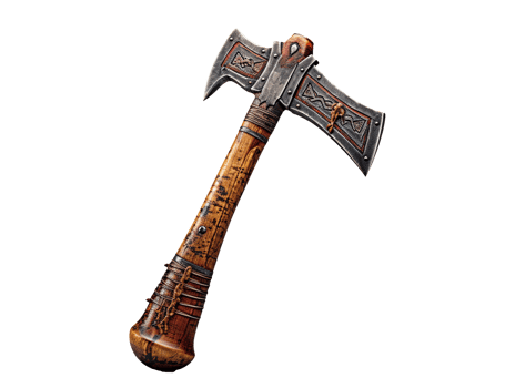 old axe isolated png