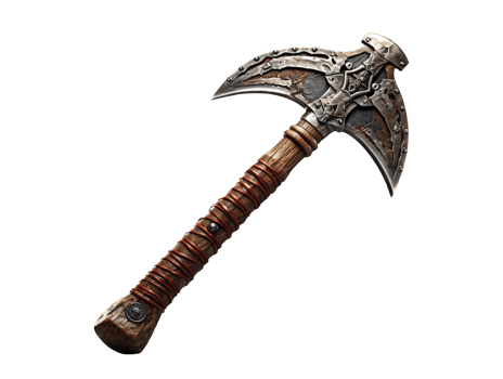 old axe isolated png