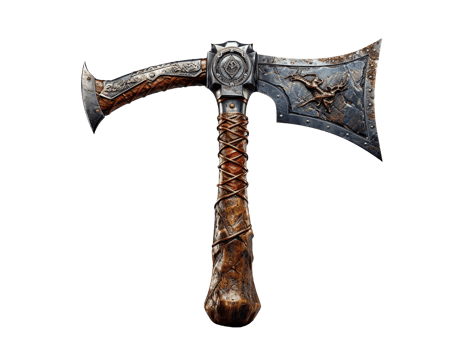 old axe isolated png