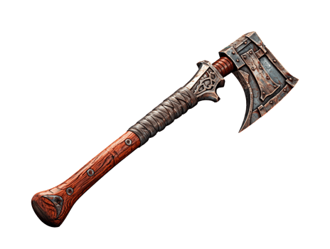 old axe isolated png