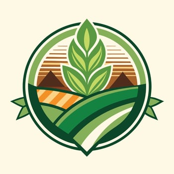 mordern ecology logo illustration vector