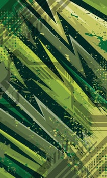 Racing geometric abstract grunge brush strokes for jersey fabric, racing, car wrap stickers, cycling, football, games vector