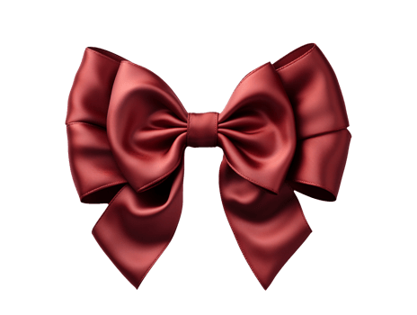 red ribbon bow isolated png