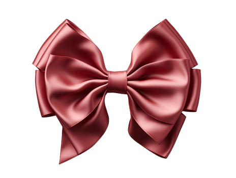red ribbon bow isolated png