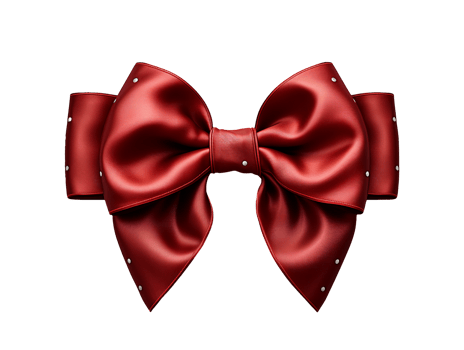 red ribbon bow isolated png