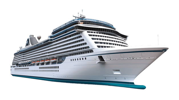 Cruise Ship Isolated on Transparent Background png