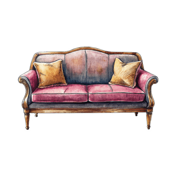 sofa isolated on a white background png