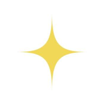 The mark of glitter. An icon representing brilliance or luster. vector