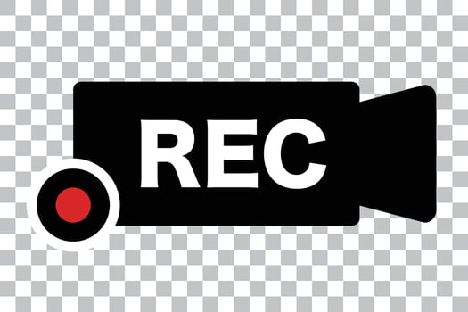 Movie camera icon vector