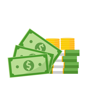 money sign dollar banknote, golden coin money dollar, investment png