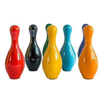 Interesting toy bowling isolated on transparent background png