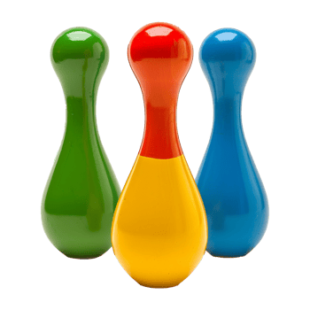 Interesting toy bowling isolated on transparent background png