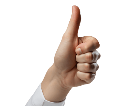 hand with thumb up png