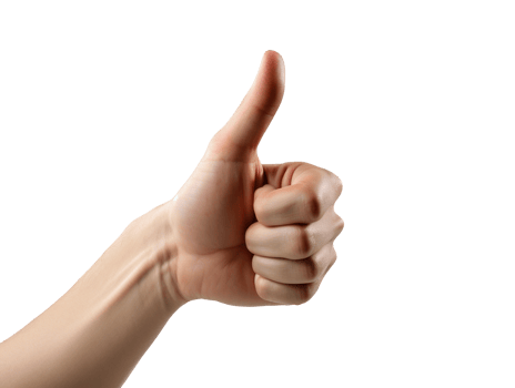 hand with thumb up png