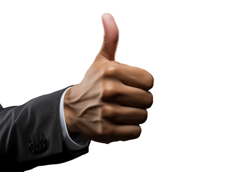 hand with thumb up png