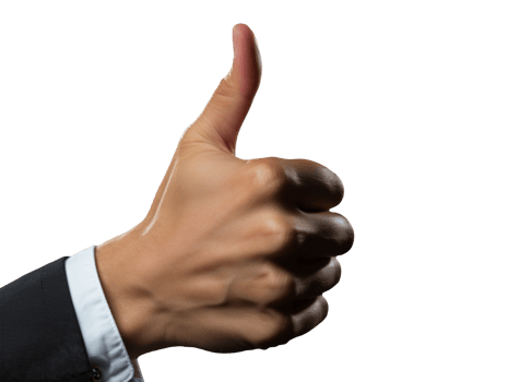 hand with thumb up png