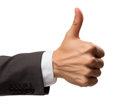 hand with thumb up png