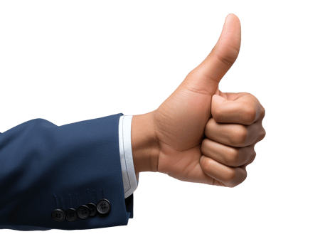 hand with thumb up png