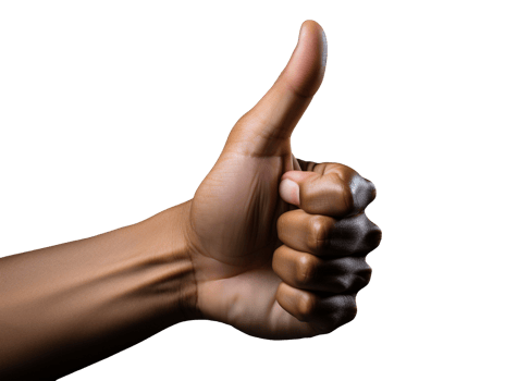 hand with thumb up png