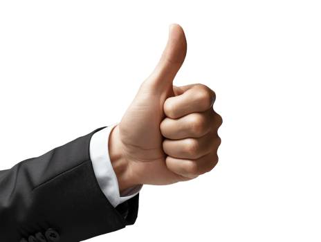 hand with thumb up png