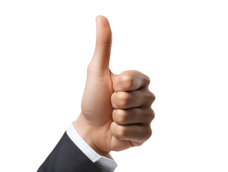 hand with thumb up png