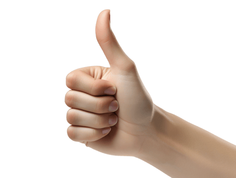 hand with thumb up png