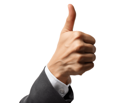 hand with thumb up png