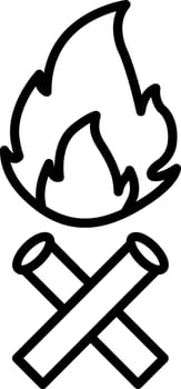 Fire Line Icon vector
