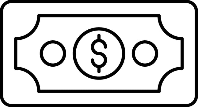 Money Line Icon vector
