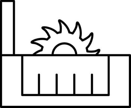 Table Saw Icon vector