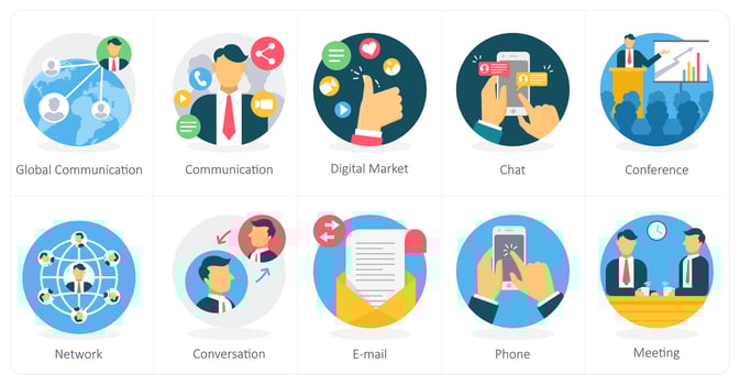 A set of 10 Business icons as portfolio, business portfolio, professional suite vector