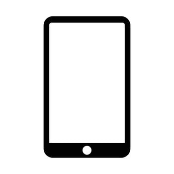 Smart phone silhouette icon. vector