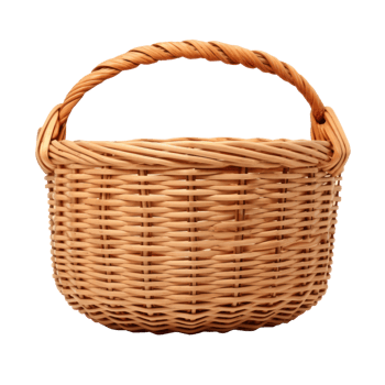 wicker basket transparent Background png