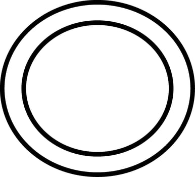 Capital O Icon vector