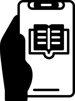 Ebook Glyph Icon vector