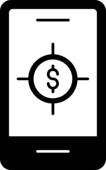 Sales Glyph Icon vector