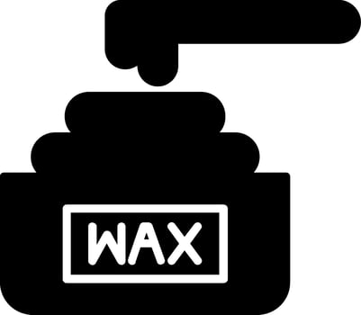 Wax Glyph Icon vector