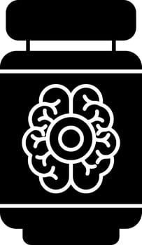 Pills Glyph Icon vector