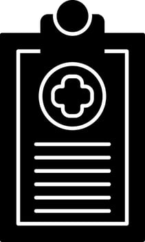 Medical Report Glyph Icon vector