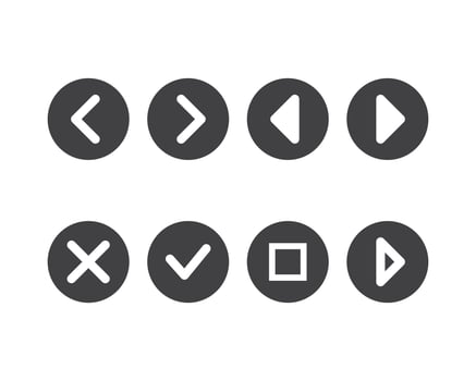 Hamburger menu icon, buttons for website, UI navigation, mobile app, presentation. design elements and user Interface icons. vector