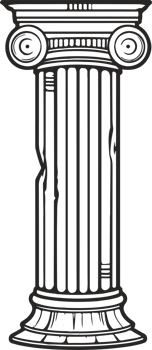 Greek column clipart design illustration png