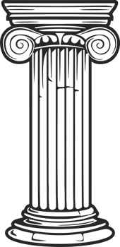 Greek column clipart design illustration png