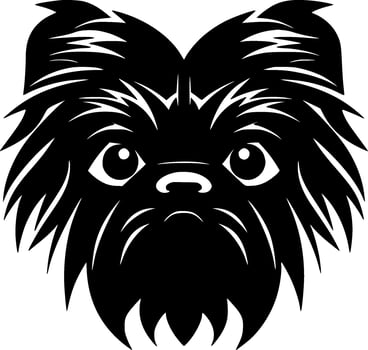 Affenpinscher, Minimalist and Simple Silhouette - illustration vector