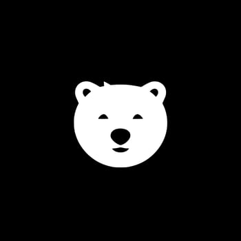 Bear, Minimalist and Simple Silhouette - illustration vector