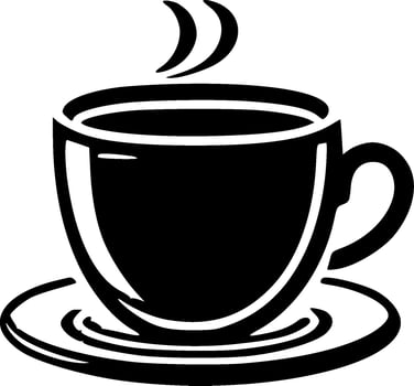 Coffee, Black and White illustration vector