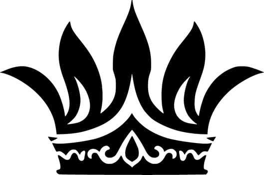 Crown - Minimalist and Flat Logo - illustration vector