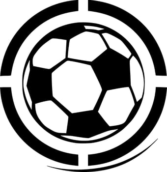 Football, Minimalist and Simple Silhouette - illustration vector